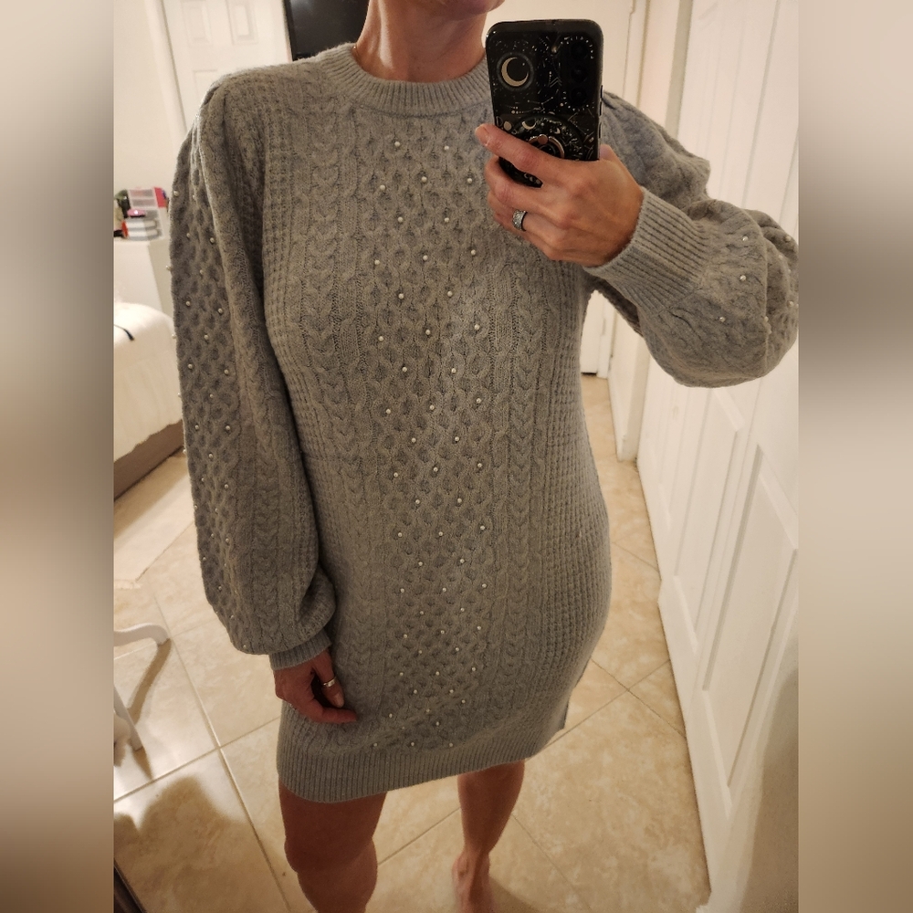 Jasmine Pearl Embellished Mini Dress